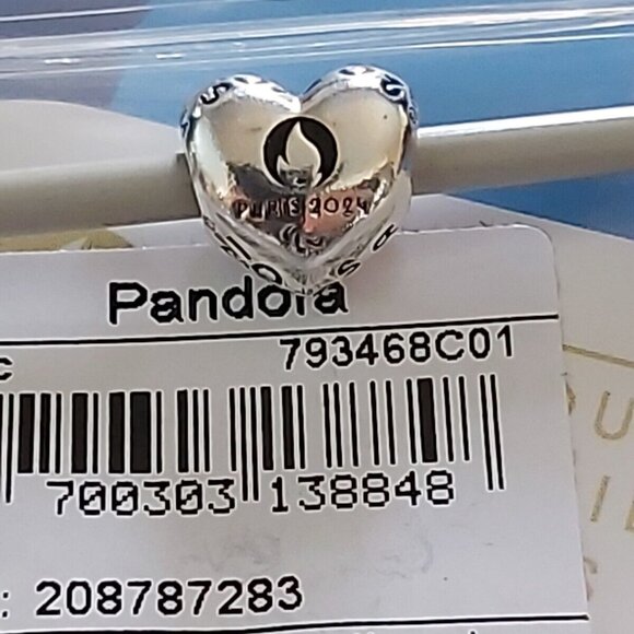 Pandora *France Exclusive* Paris 2024 Paralympic Games Heart Charm 793468C01 - Picture 5 of 13